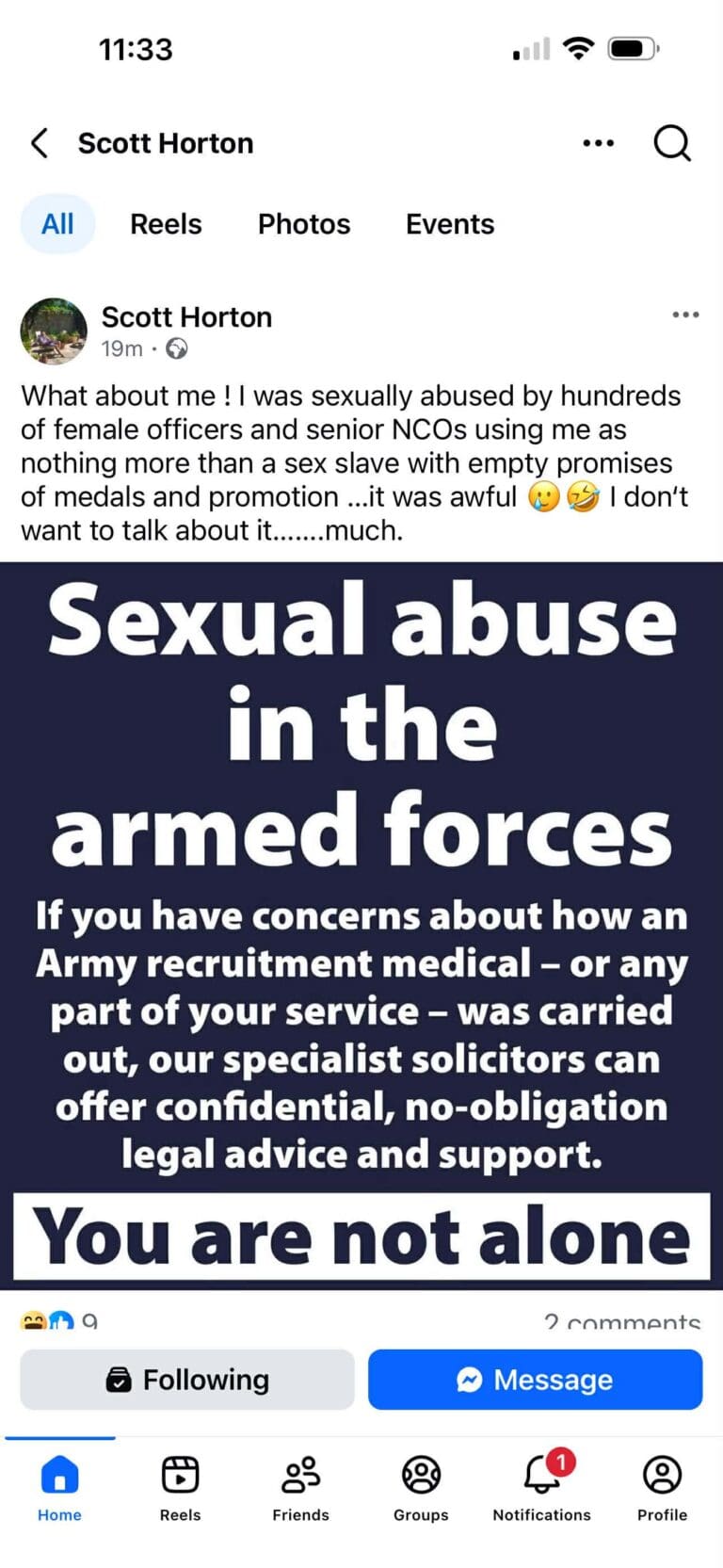 Ex-Councillor Scott Horton Reaches Another Low With Comments About Sexual Abuse