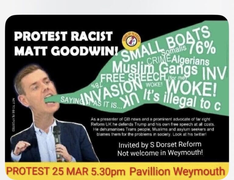 The Pavilion, Weymouth to Host Far-Right Rally With the Notorious Matthew Goodwin as Speaker