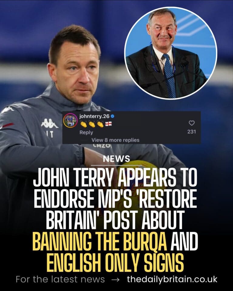 Ex-footballer John Terry Appears to Endorse Far-Right White Nationalist Politician