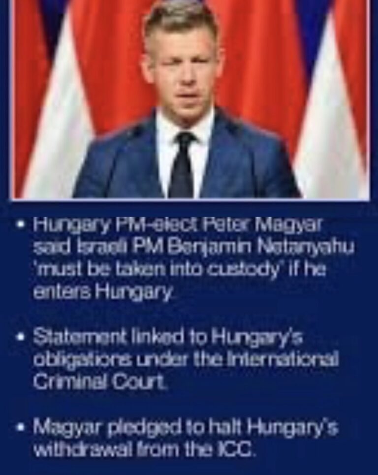 With Trump and Farage’s Friend Orban Gone, Hungary Announces it Will Arrest Netenyahu Following Moral Reset