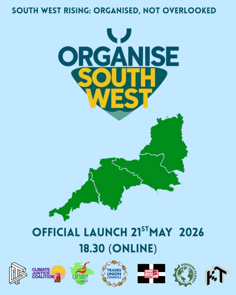 Launch of Organise South West to Rebuild Grassroots Power Across the Region