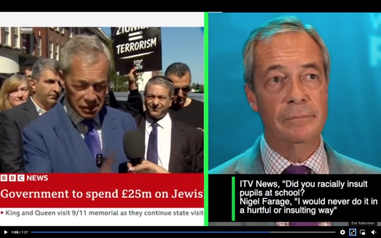 Why Would an Antisemite Condemn Antisemitism? Ask Nigel