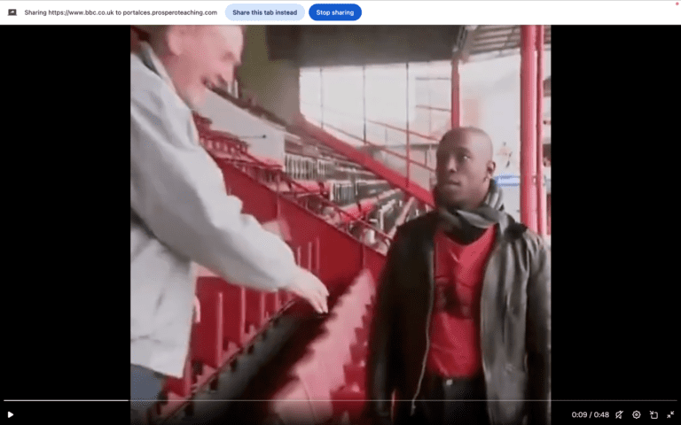 A Beautiful Moment: Ian Wright Meets Mr Pidgeon